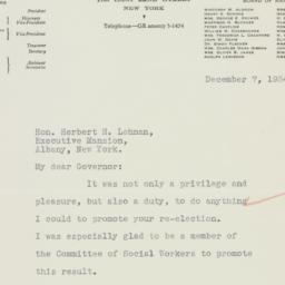 Letter: 1934 December 7