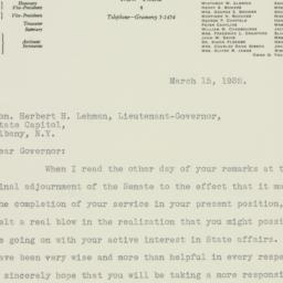 Letter: 1932 March 15