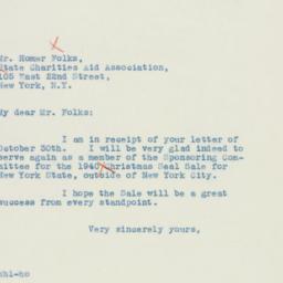 Letter: 1940 November 2