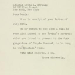 Letter: 1946 July 29