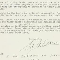 Letter: 1948 February 18
