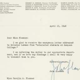 Letter: 1948 April 15