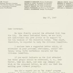 Letter: 1947 May 27