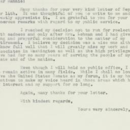 Letter: 1956 September 18