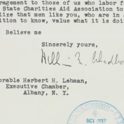 Letter: 1937 October 28