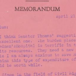 Memorandum: 1950 April 21