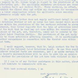 Letter: 1950 December 1
