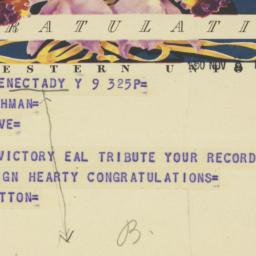 Telegram: 1950 November 8