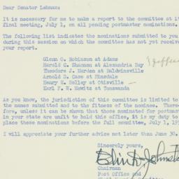 Letter: 1952 June 27