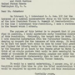 Letter: 1950 February 15