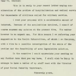 Letter: 1951 February 16
