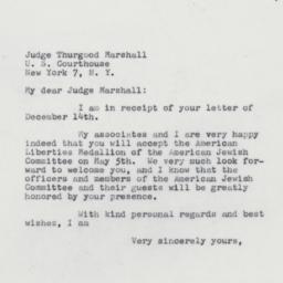 Letter: 1961 December 16