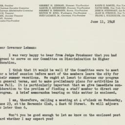 Memorandum: 1948 June 11