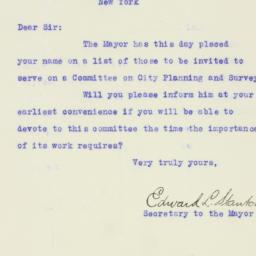 Letter: 1926 May 13
