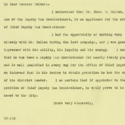 Letter: 1925 December 22