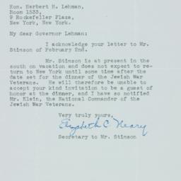 Letter: 1948 February 11