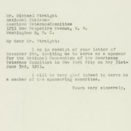 Letter: 1950 November 15