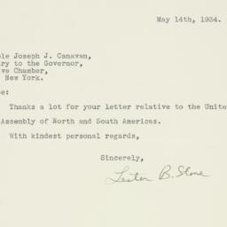 Letter: 1934 May 14