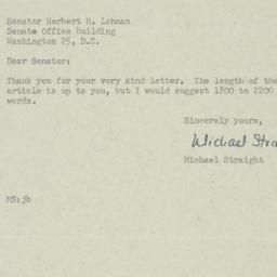 Letter: 1952 December 12