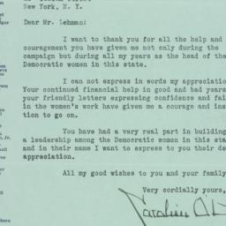 Letter: 1932 November 10