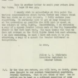 Letter: 1952 April 25