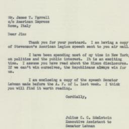 Letter: 1952 September 20