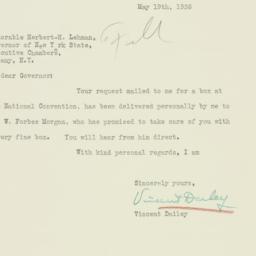 Letter: 1936 May 19