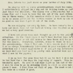 Letter: 1946 July 14