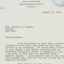 Letter: 1938 August 17
