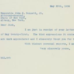 Letter: 1936 May 25