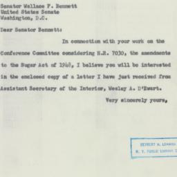Letter: 1956 March 1