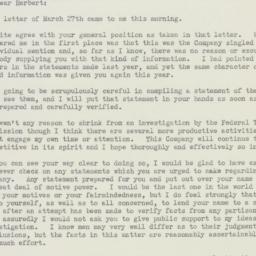 Memorandum: 1951 April 4