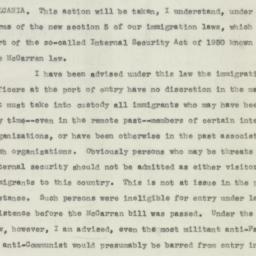 Telegram: 1950 October 11
