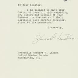 Letter: 1952 June 13