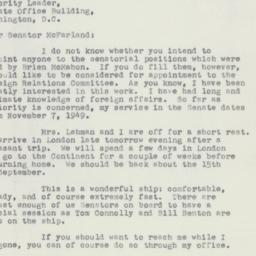 Letter: 1952 August 12