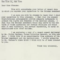 Letter: 1954 January 13