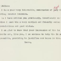 Letter: 1957 September 9