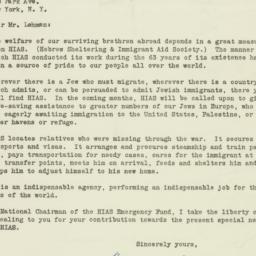 Letter: 1948 August 18