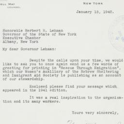 Letter: 1942 January 15