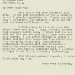 Letter: 1950 July 27