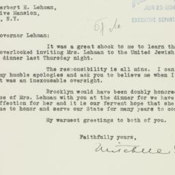 Letter: 1934 June 23