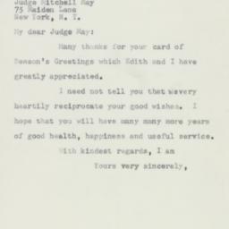 Letter: 1956 December 26