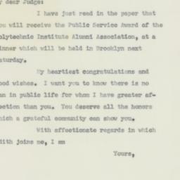 Letter: 1956 May 15