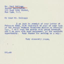 Letter: 1940 February 22