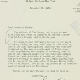 Letter: 1935 December 26