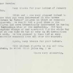 Letter: 1957 February 3