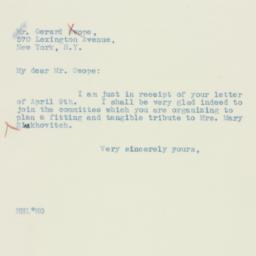 Letter: 1934 April 11