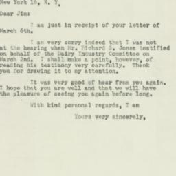 Letter: 1953 March 10
