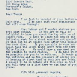 Letter: 1941 July 28