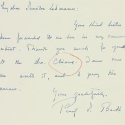 Letter: 1955 August 29
